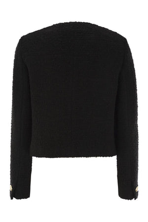 Áo Khoác Crew-Neck Bouclé