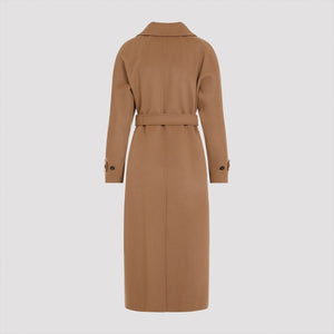 MAX MARA Double-Breasted Camel Wool Jacket