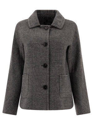 MAX MARA S Sorriso Long Sleeve Jacket in Grey