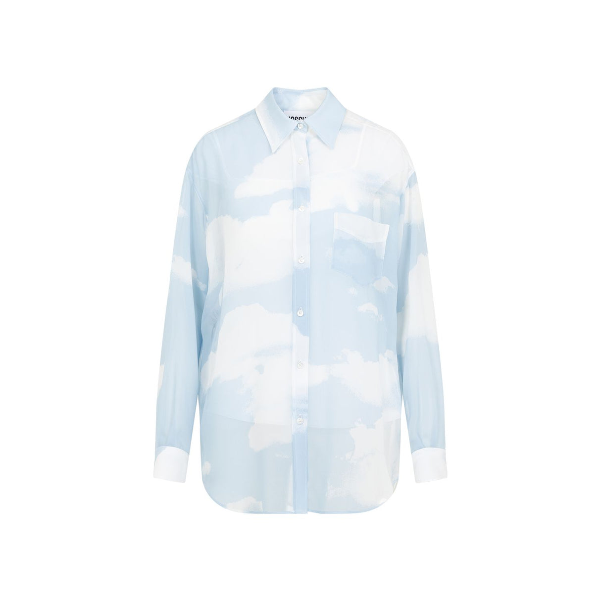 MOSCHINO COUTURE Elegant Silk Print Blouse