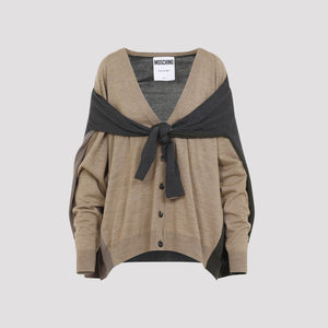 MOSCHINO COUTURE Elegant Neutral Cardigan