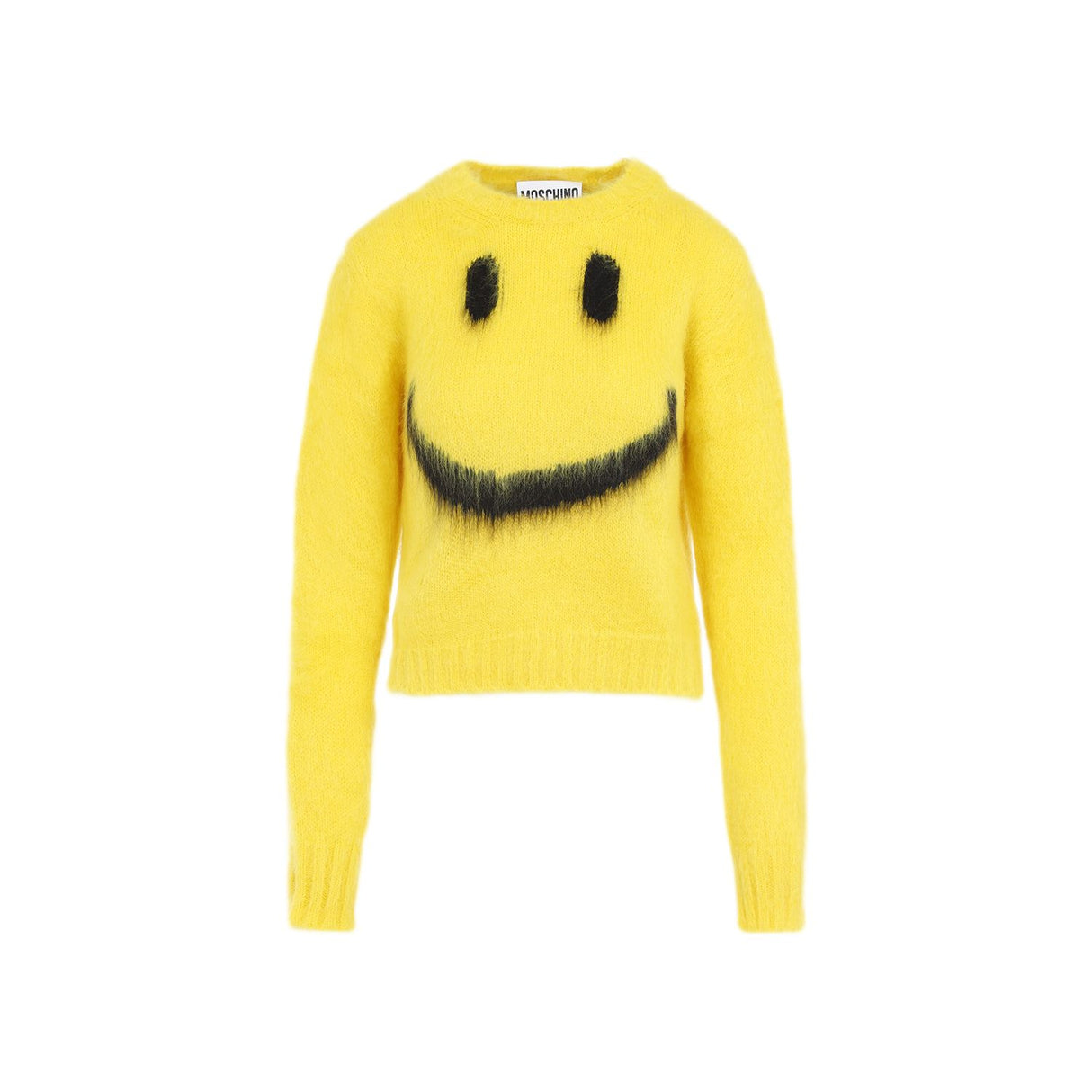 MOSCHINO COUTURE Luxury Colorblock Mohair Sweater