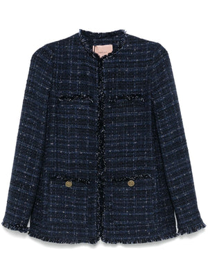 TWIN-SET Boucle Loop Outerwear Jacket for Women