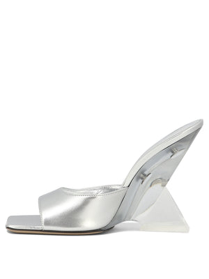 THE ATTICO 24SS Silver Sandals for Women