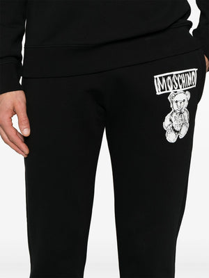 MOSCHINO COUTURE Teddy Bear-Print Track Pants for Men