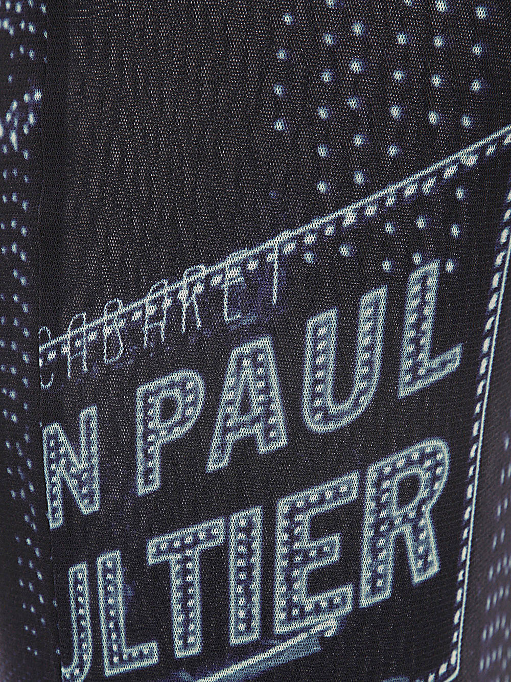 JEAN PAUL GAULTIER Printed Mesh Long Skirt - Pigalle Design