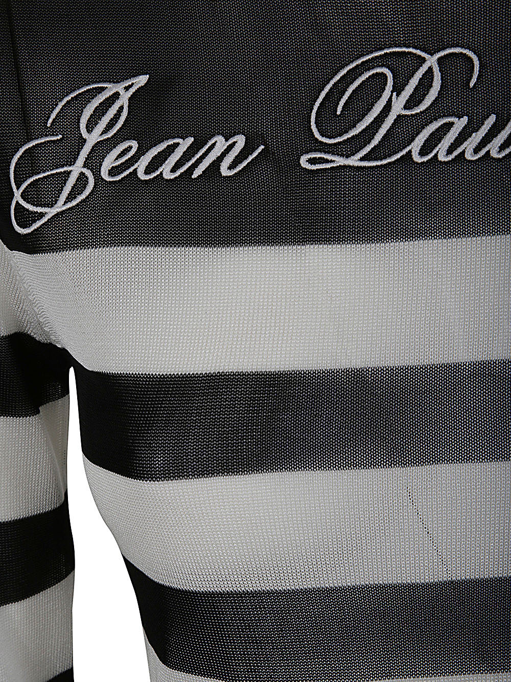 JEAN PAUL GAULTIER Transparent Viscose Striped Top