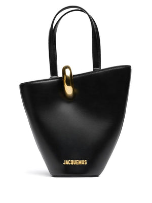 JACQUEMUS Mini Asymmetric Leather Handbag