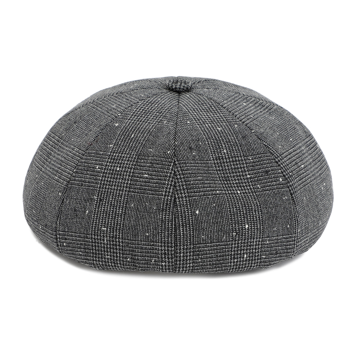 DIOR HOMME Men's Grey Wool-Blend Canvas Cap with Prince of Wales Motif