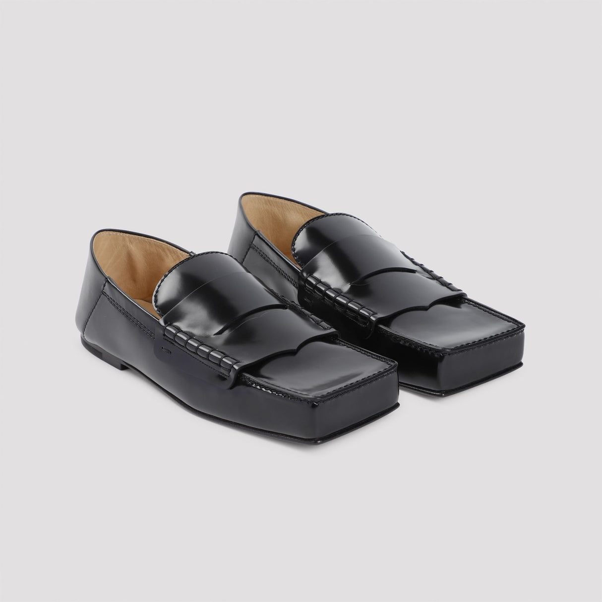 JACQUEMUS Premium Leather Square Loafers for Women