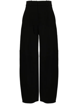 JACQUEMUS Wide Leg Pants with Concealed Front Fastening for Women