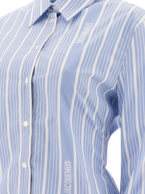 JACQUEMUS Slim Fit Long Sleeve Classic Collar Shirt