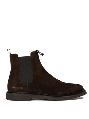 COMMON PROJECTS Elegant Suede Chelsea Ankle Boots