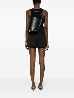 JACQUEMUS Mini Leather Bucket Handbag