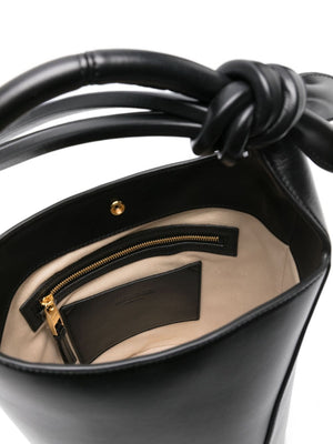 JACQUEMUS Mini Leather Bucket Handbag