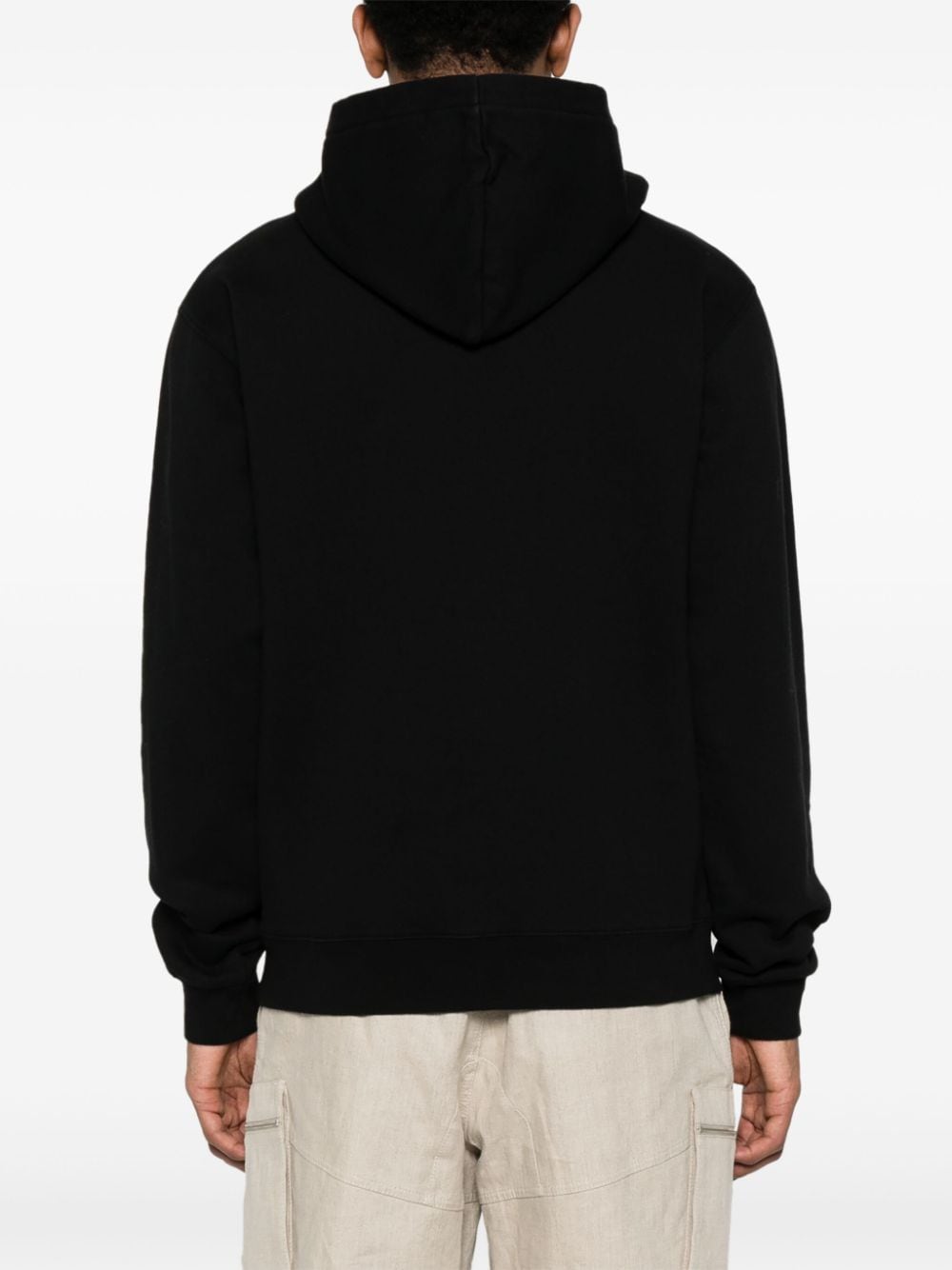 JACQUEMUS Classic Regular Fit Grosgrain Sweatshirt in Black