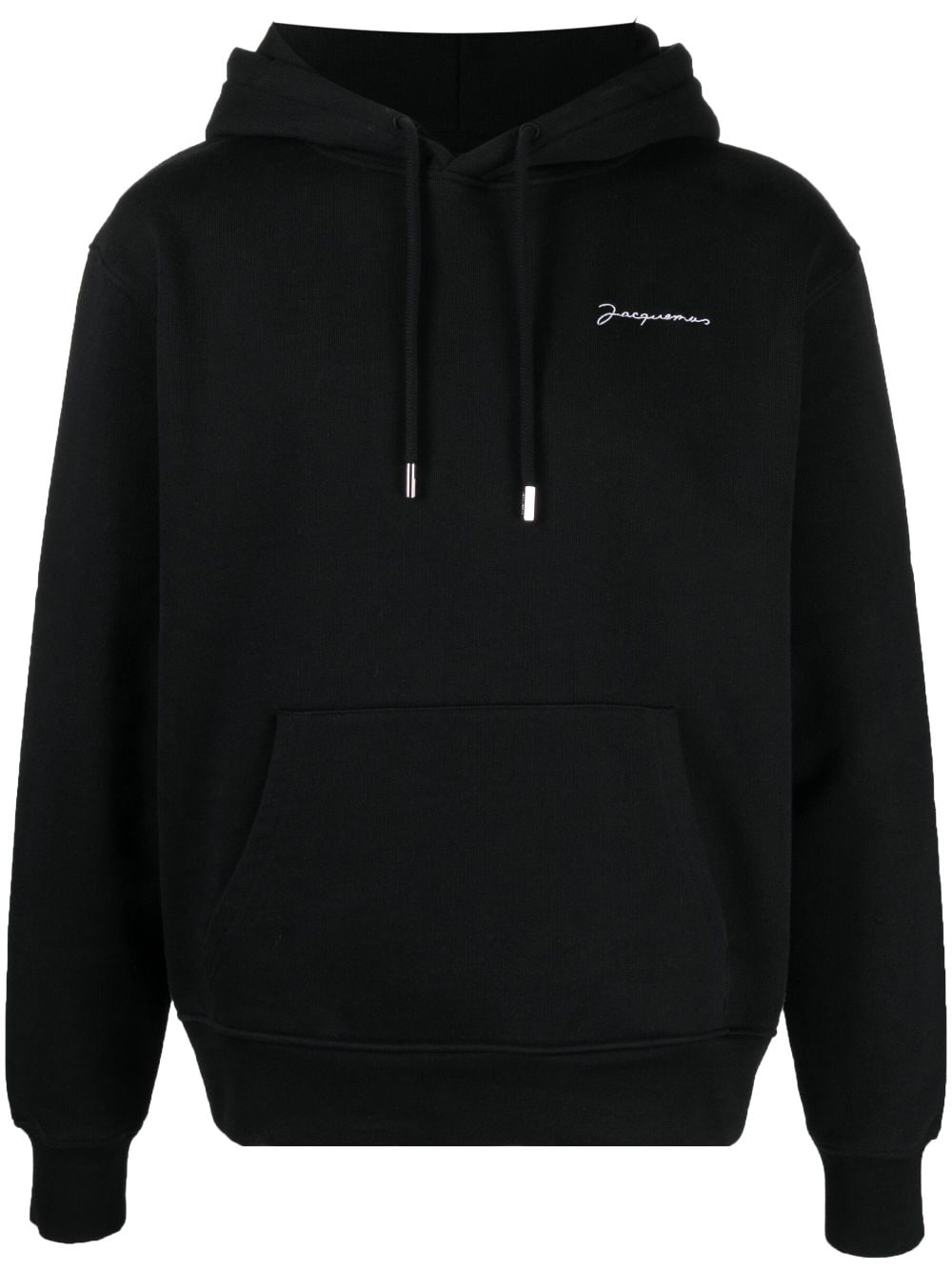 JACQUEMUS Organic Cotton Hoodie in Chic Black for Women - SS24 Collection