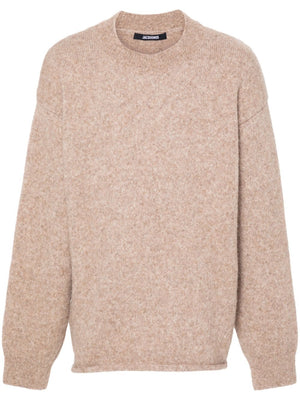 JACQUEMUS Alpaca Wool Blend Crew Neck Jumper