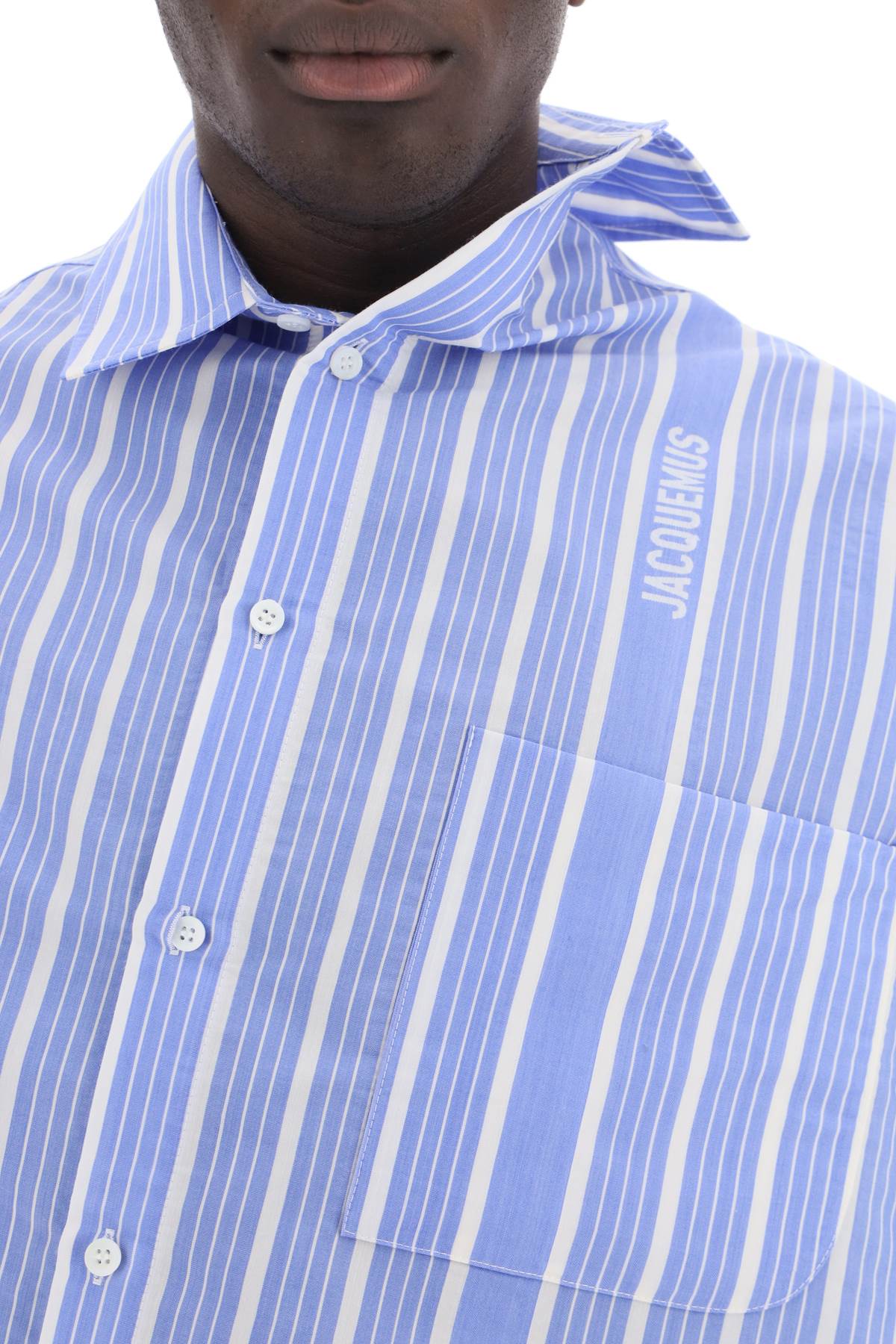 JACQUEMUS The Checkered Silk Blend Shirt