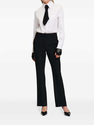 KARL LAGERFELD Elegant Tailored Wool-Blend Trousers