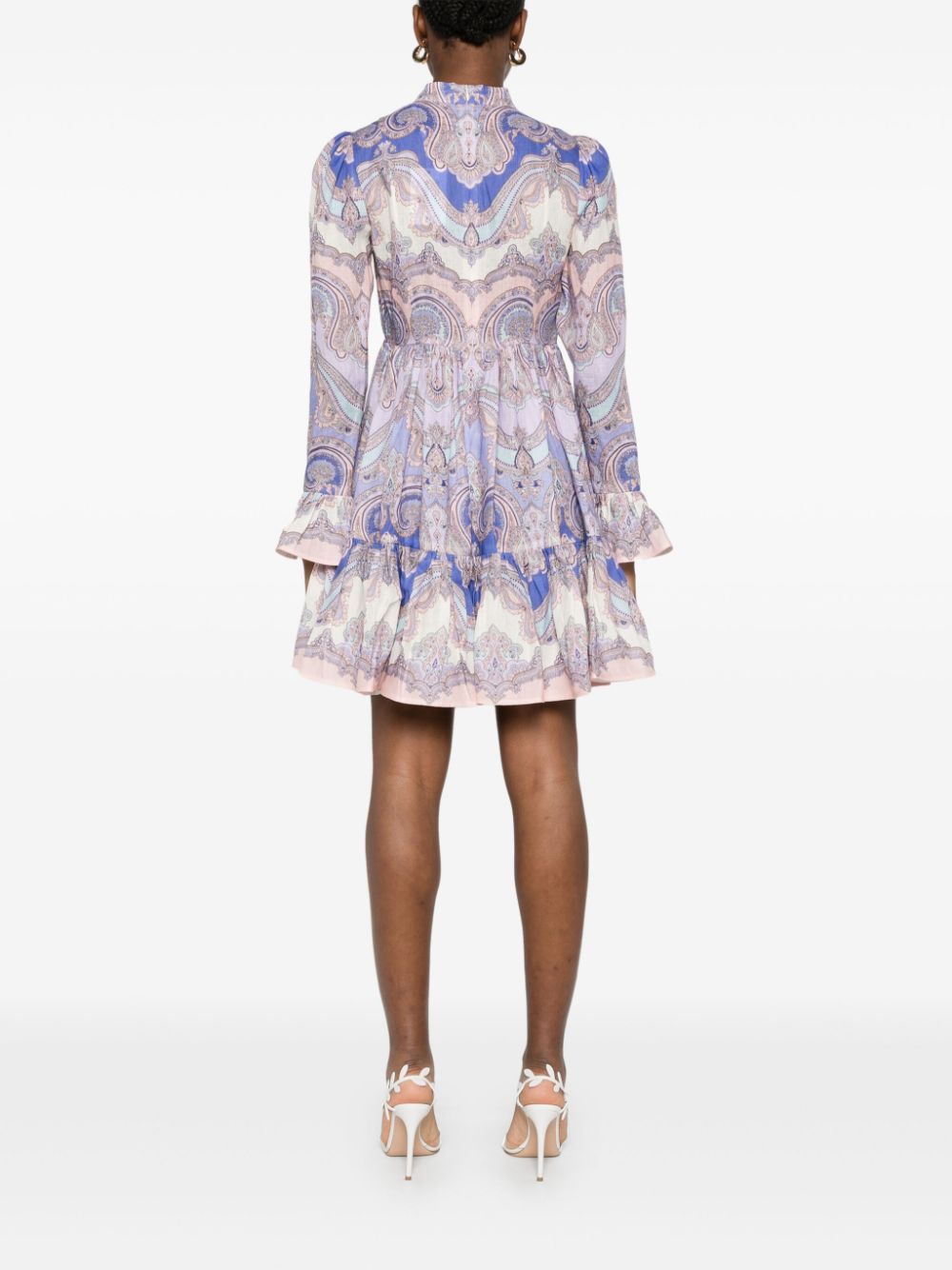 ZIMMERMANN Chic Printed Linen Mini Dress for Women