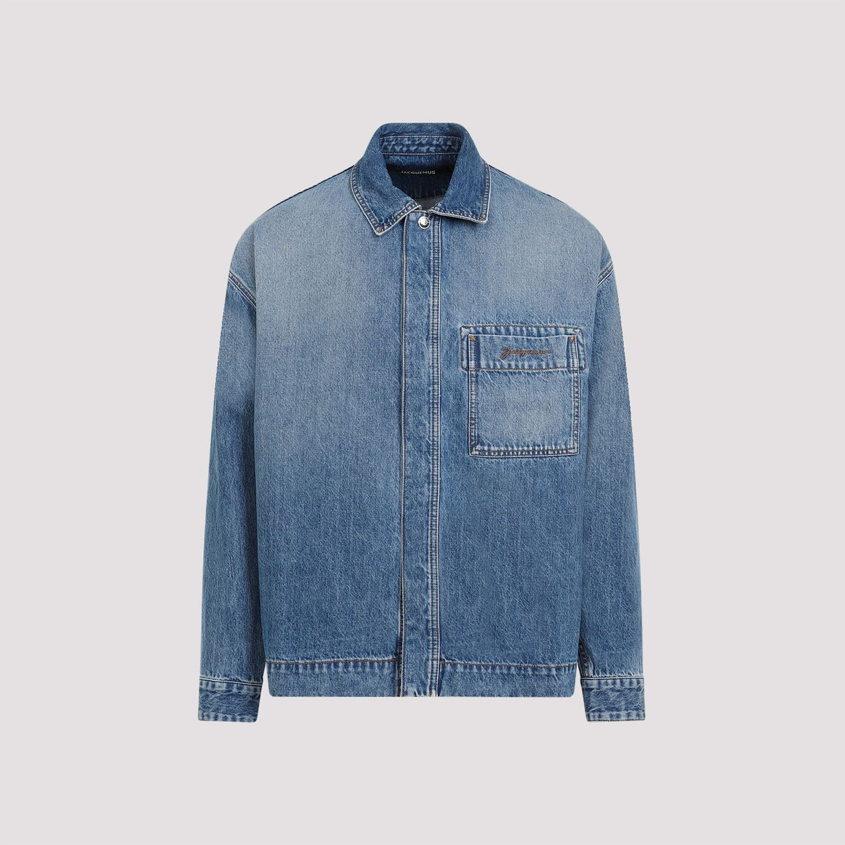 JACQUEMUS Classic Denim Button-Down Shirt