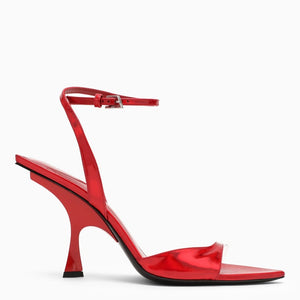 THE ATTICO Red Asymmetrical Sandals for Women