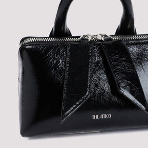 THE ATTICO Luxurious Mini Leather Handbag W18cm x H10cm x D10cm