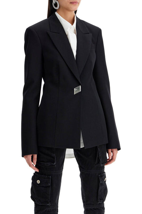 THE ATTICO Elegant Virgin Wool Gabardine Blazer