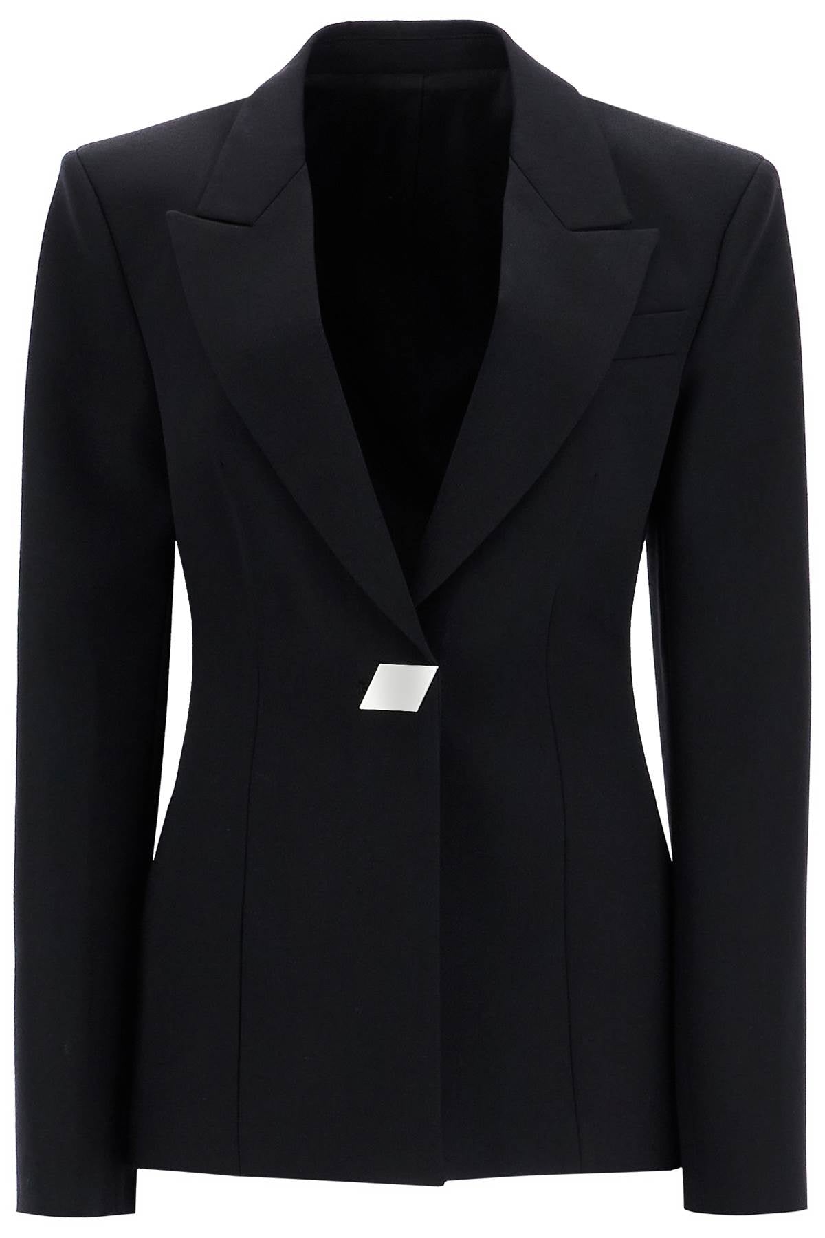 THE ATTICO Elegant Virgin Wool Gabardine Blazer