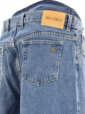 THE ATTICO Wide Leg High-Waisted Jeans