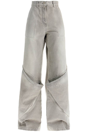 THE ATTICO Urban Chic Baggy Jeans with Utility Pockets