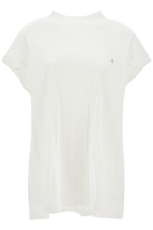 THE ATTICO Lauries Luxe Maxi T-Shirt with Padded Shoulders