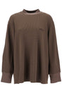 THE ATTICO Cozy Waffle-Knit Long-Sleeve Tee