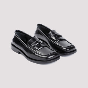 Giày Loafer Da Đen Sành Điệu Cao 1 Inch