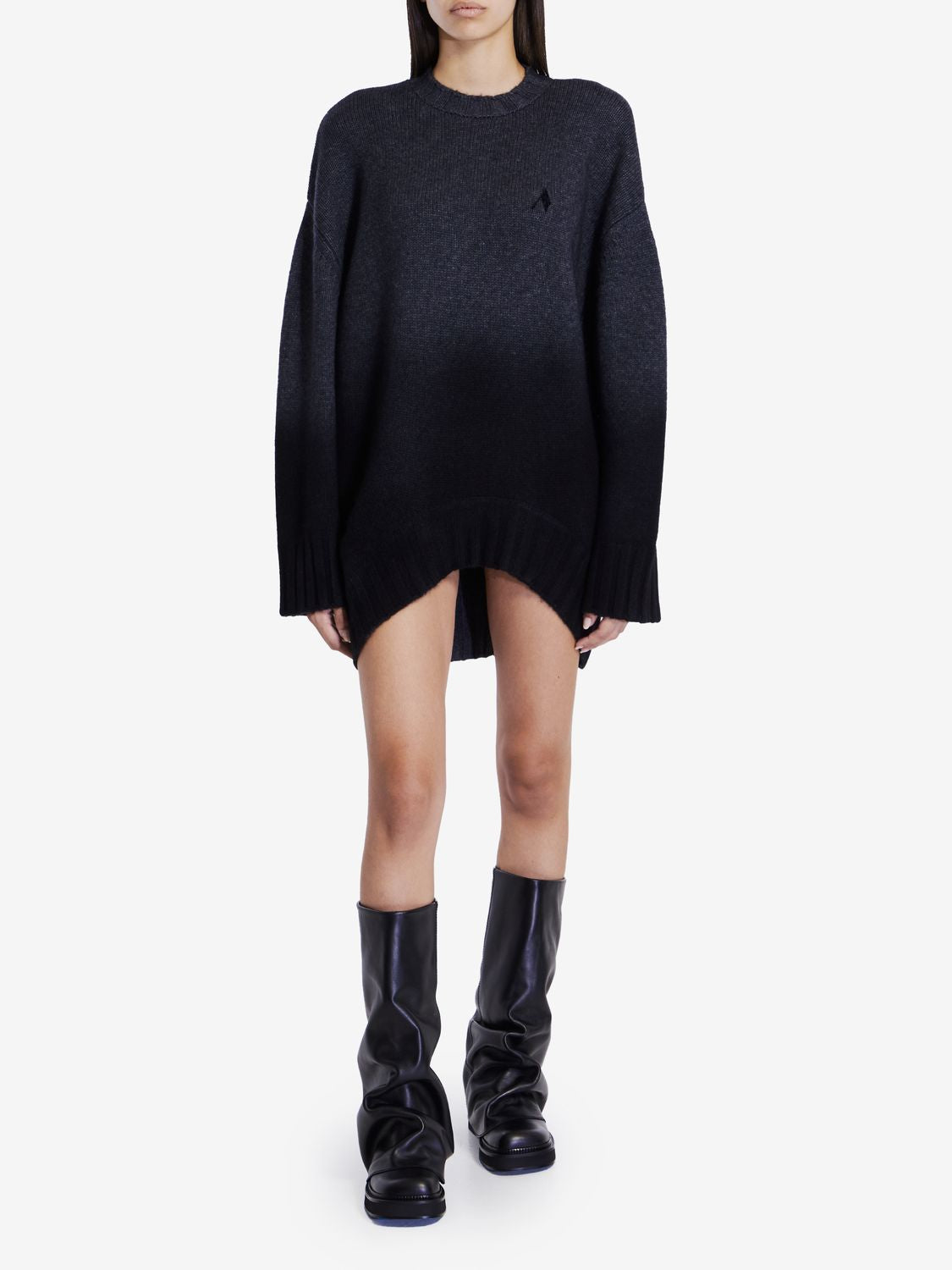 THE ATTICO Chic Wool and Cashmere Mini Dress