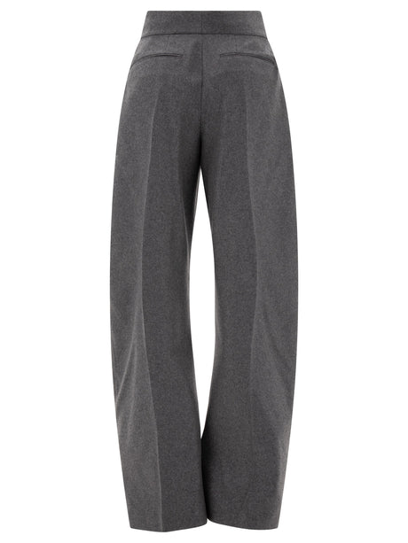 THE ATTICO High-Waist Wool Blend Gary Trousers