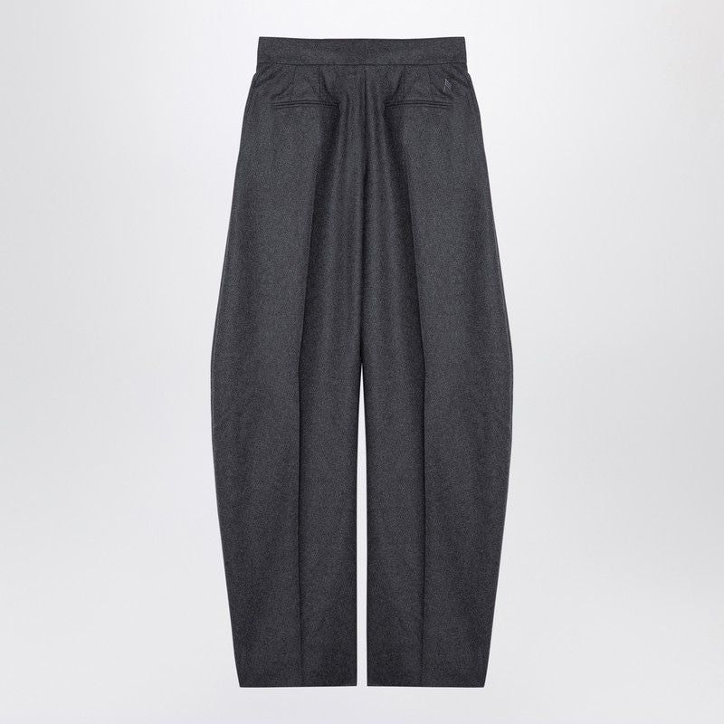 THE ATTICO Chic Wool-Blend Wide Leg Trousers