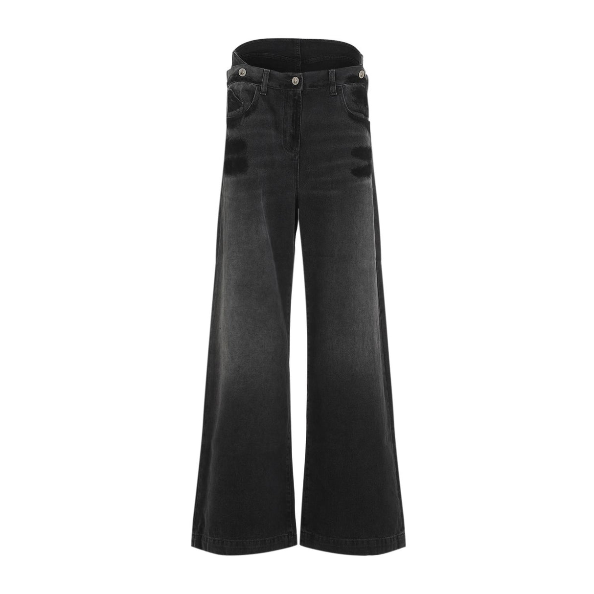 THE ATTICO Cotton High-Waisted Jeans