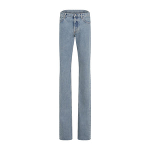 Quần Jeans Cotton Dành Cho Nữ Màu Xanh