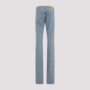 Quần Jeans Cotton Dành Cho Nữ Màu Xanh