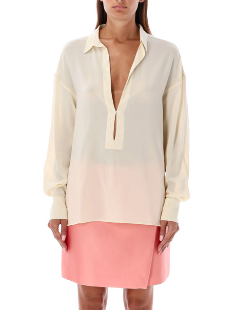 PHILOSOPHY DI LORENZO SERAFINI Avorio Chic Oversized Blouse