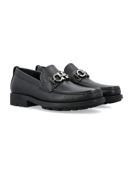 FERRAGAMO David Loafer with Gancini Hook - Elegant Slip-On for Men