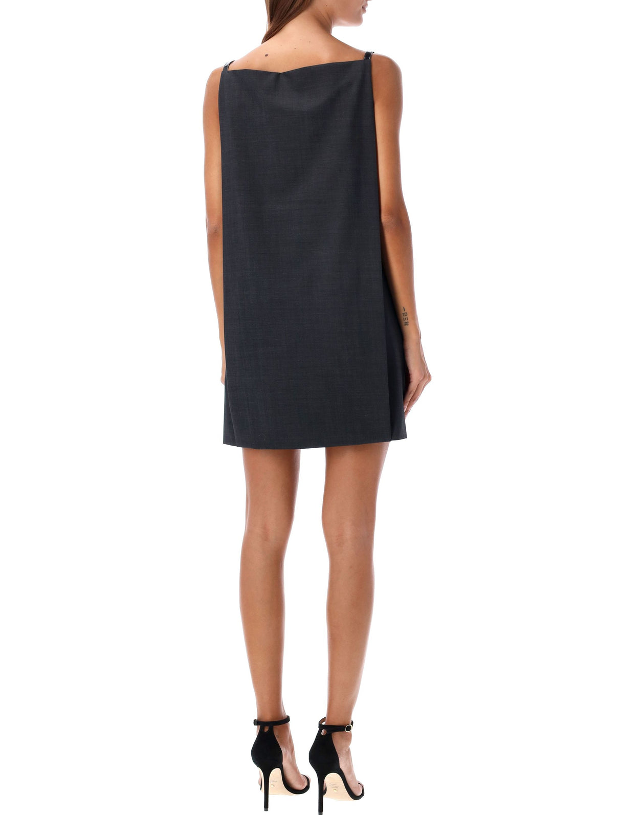 PHILOSOPHY DI LORENZO SERAFINI Elegant Mini Dress with Belt Detail - Size 40