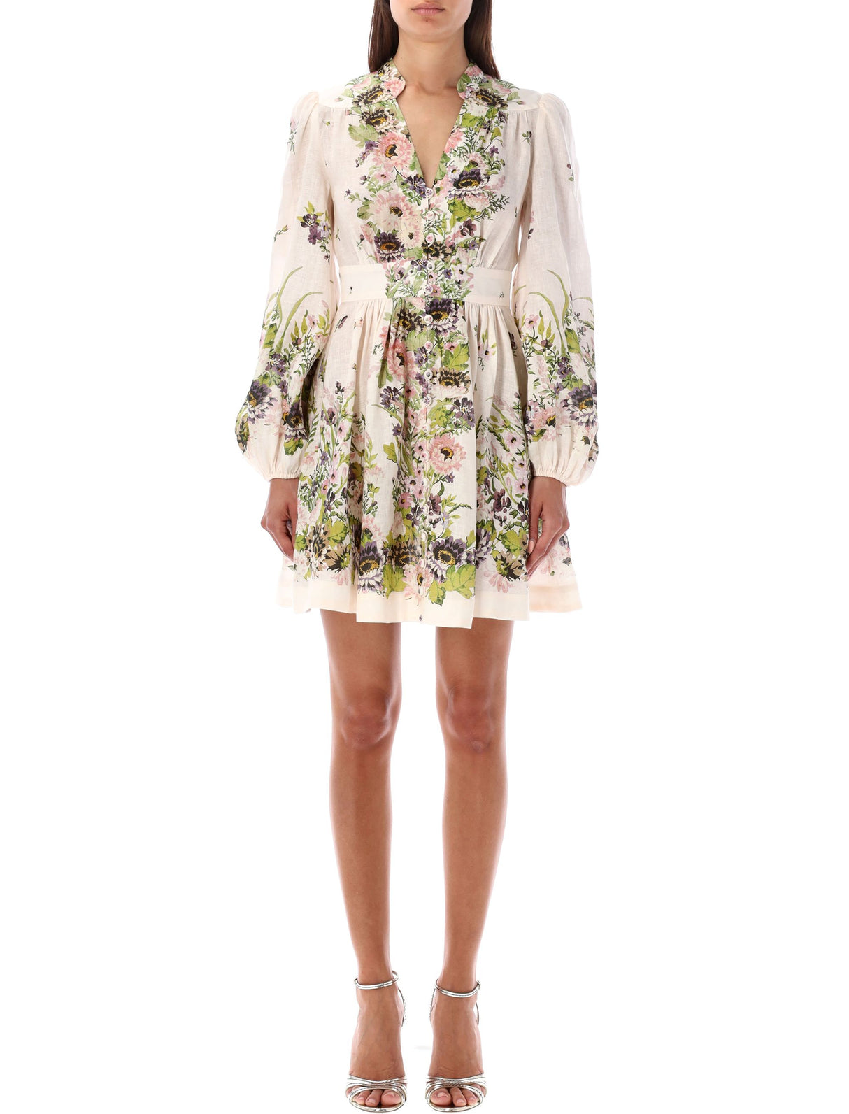 ZIMMERMANN Elegant Floral Mini Dress for Women - FW24
