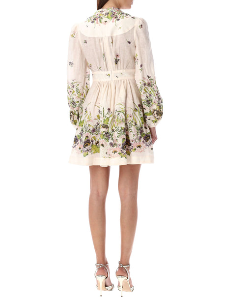 ZIMMERMANN Elegant Floral Mini Dress for Women - FW24