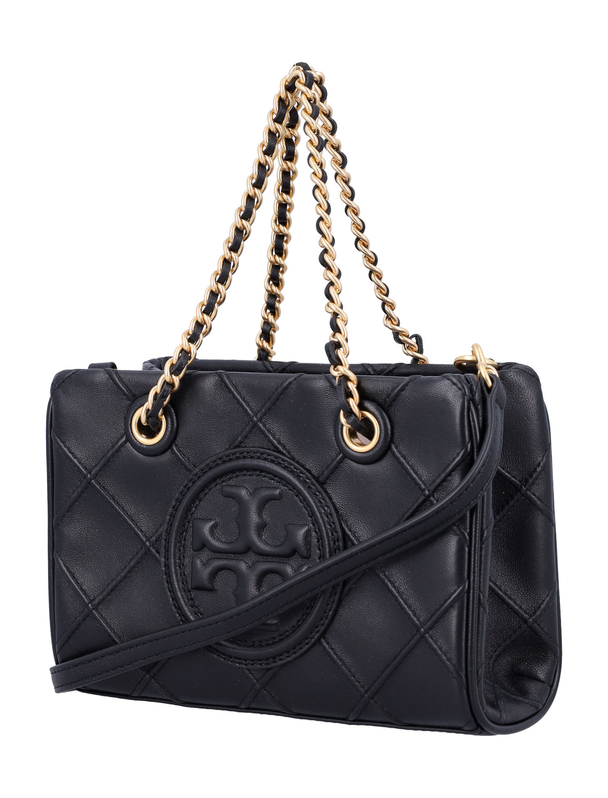 TORY BURCH Mini Chain Quilted Tote Handbag