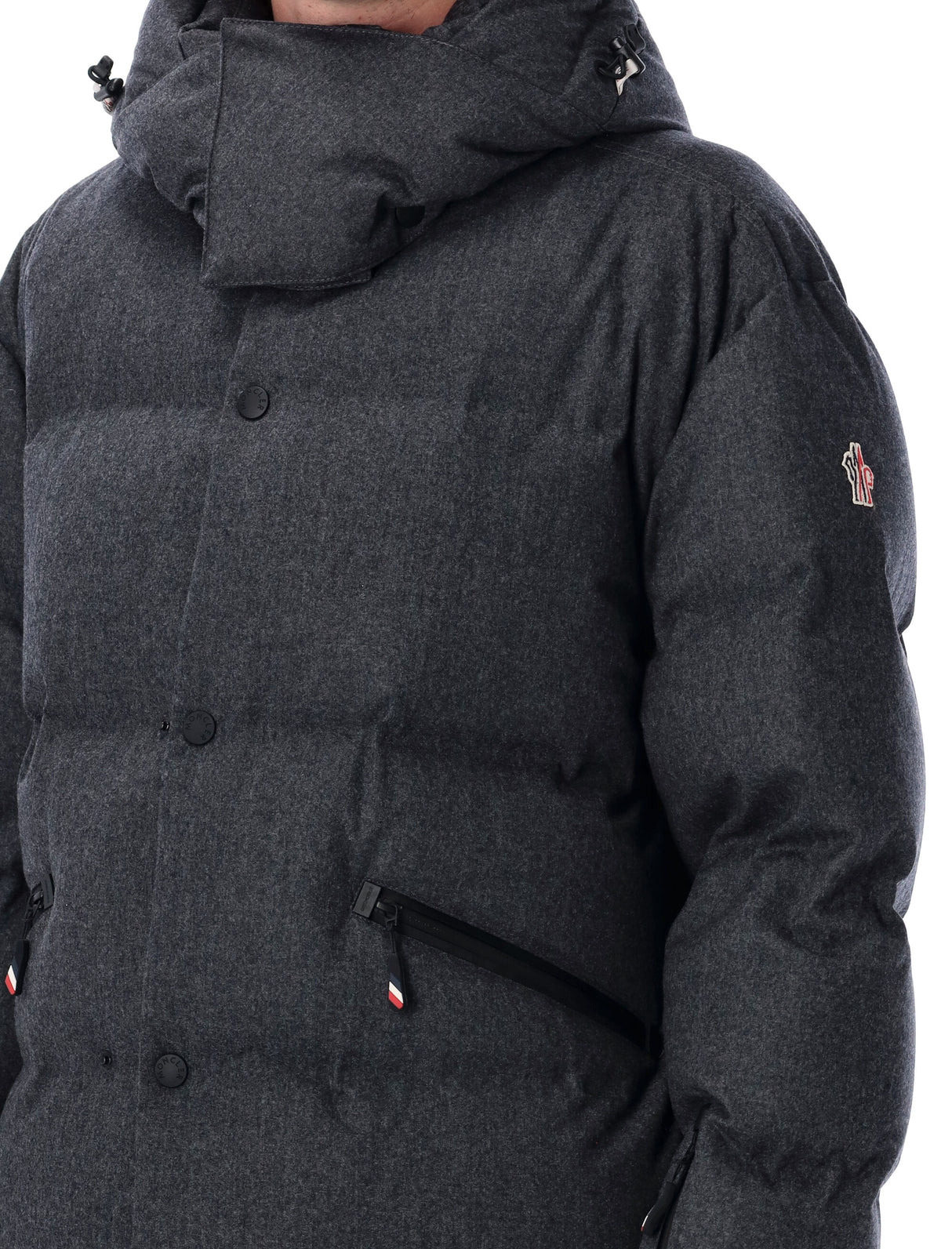 MONCLER GRENOBLE Men's Short Down Jacket with Detachable Hood