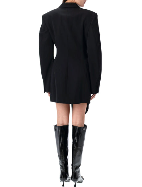 ALEXANDER WANG Asymmetric Wool Twill Mini Blazer Dress