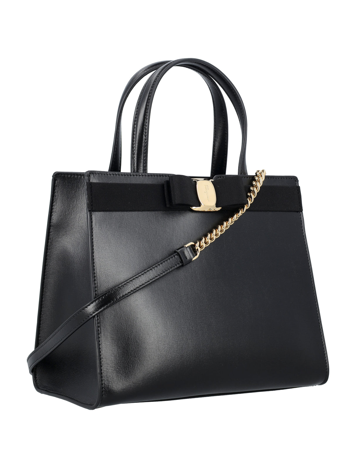 FERRAGAMO Elegant Mini Vara Tote with Iconic Bow - 20x24.5x9 CM